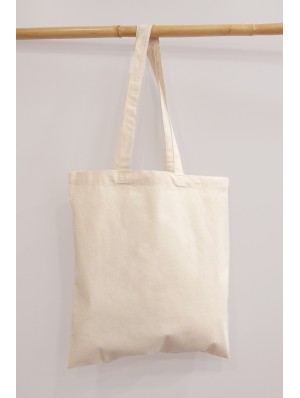 Sacs fourre-tout en coton tote bag de 180gr avec longues poignées 38x42 cm.