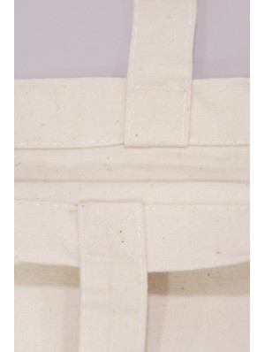 Tote bag classique en coton épais canvas avec deux anses longues 38x42 cm