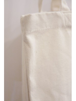 Tote bag classique en coton épais canvas avec deux anses longues 38x42 cm