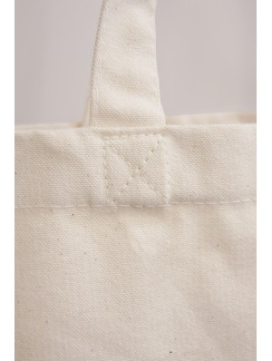 Tote bag classique en coton épais canvas avec deux anses longues 38x42 cm