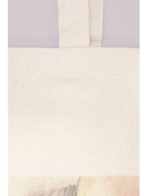 Canvas bag with 10 cm full gusset 38x42+10 cm.