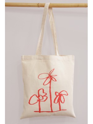 Sac fourre-tout en coton 220 gr. avec de longues poignées.