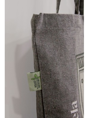 Sacs fourre-tout en coton recyclé avec longues poignées