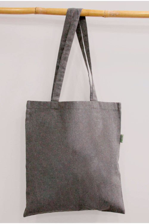 Sacs fourre-tout en coton recyclé avec longues poignées
