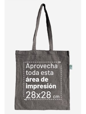 Sacs fourre-tout en coton recyclé avec longues poignées