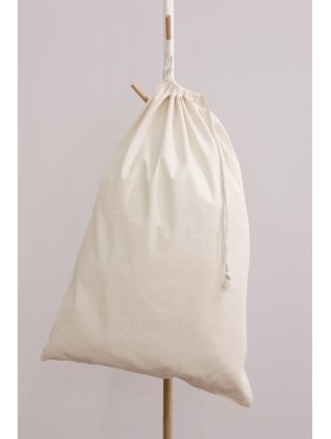 Cotton double drawstring sack with 38x38 cm print area 50x75 cm.