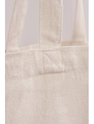 220 gr. top cotton bags with long handles and 10 cm. gusset