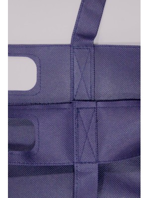 Bolsas de TNT troqueladas con asas largas 44x38+10 cm.