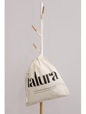 Sac en coton avec double cordon 38x42 cm.