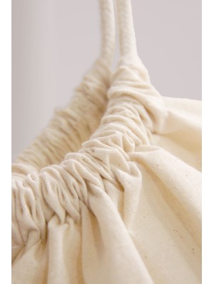 Sac en coton avec double cordon 38x42 cm.