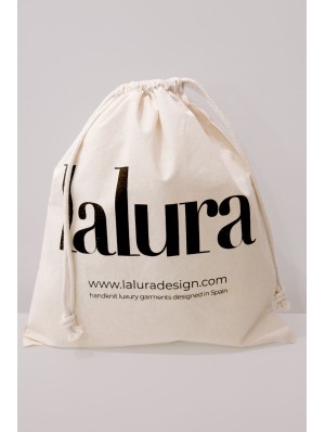 Sac en coton avec double cordon 38x42 cm.