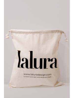 Sac en coton avec double cordon 38x42 cm.
