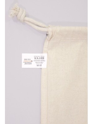 Sac en coton avec double cordon 38x42 cm.