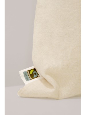 Fair trade cotton double drawstring sack 40x50 cm.