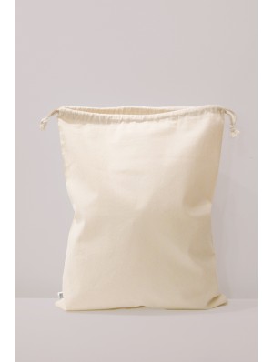 Pochon en coton Fair Trade 40x50 cm avec double cordon