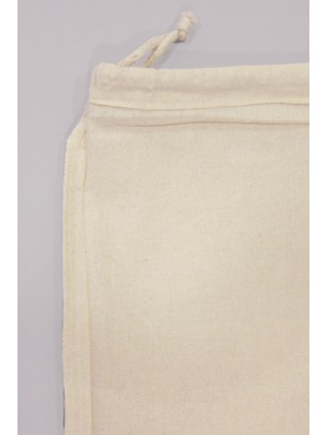 Pochon en coton Fair Trade 30x45 cm avec double cordon