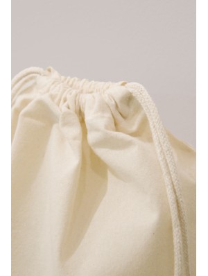 Pochon en coton Fair Trade 30x45 cm avec double cordon
