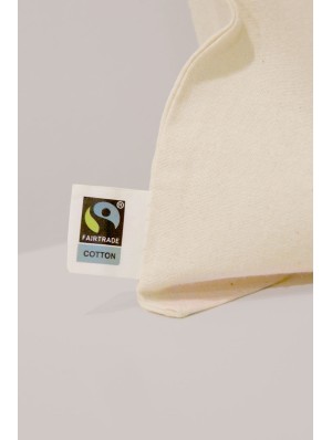 Pochon en coton Fair Trade 30x45 cm avec double cordon