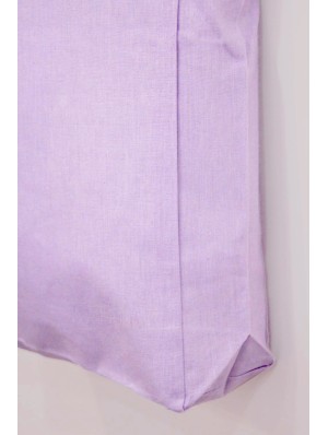 Cotton bag with 10 cm bottom gusset and long handles 38x42+10 cm.