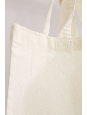 Bolsas de algodón orgánico con dos asas cortas 38x42 cm.
