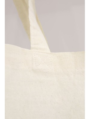 Bolsas de algodón orgánico con dos asas cortas 38x42 cm.