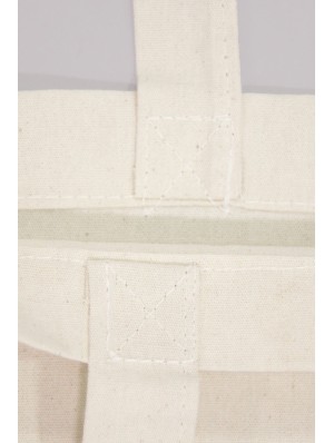 Organic cotton bag with two long handles 38x42 cm.