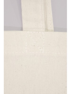 Organic cotton bag with two long handles 38x42 cm.