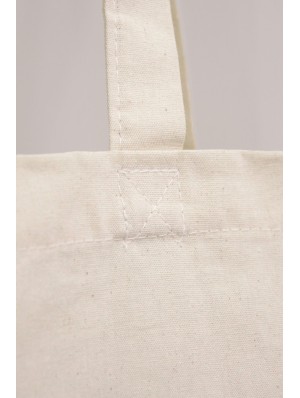 Organic cotton bag with two long handles 38x42 cm.