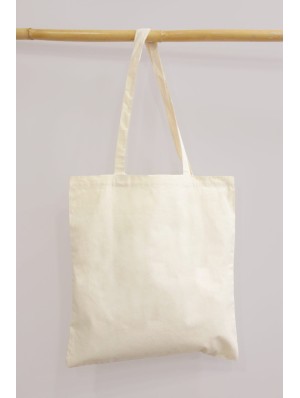 Organic cotton bag with two long handles 38x42 cm.