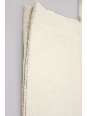 Top cotton bags, horizontal with long handles and 10 cm gusset