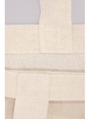 Bolsas de algodón de comercio justo. Base de 12 cm y asas largas. 48x36 cm