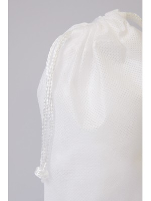 Non-woven double drawstring sack with 6x9 cm print area 10x14 cm.