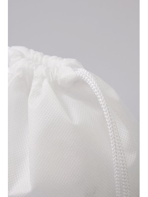 Non-woven double drawstring sack with 15x15 cm print area 25x30 cm.