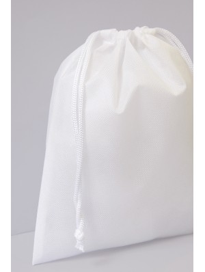 Non-woven double drawstring sack with 15x15 cm print area 25x30 cm.