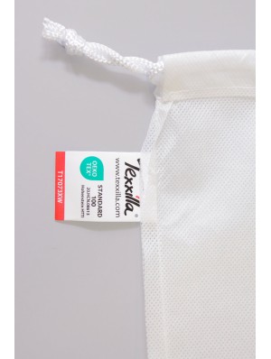 Non-woven double drawstring sack with 15x15 cm print area 25x30 cm.