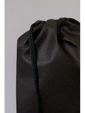 Non-woven double drawstring sack with 15x15 cm print area 25x30 cm.