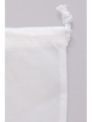 Sac non tissé avec double cordon 22x30 cm de diamètre 30x45 cm.