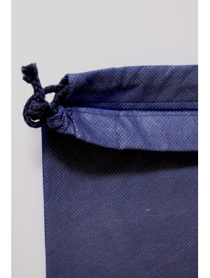 Sac non tissé avec double cordon 22x30 cm de diamètre 30x45 cm.