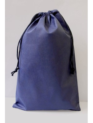 Sac non tissé avec double cordon 22x30 cm de diamètre 30x45 cm.