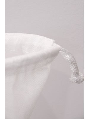 Non-woven double drawstring sack with 30x30 cm print area 40x50 cm.