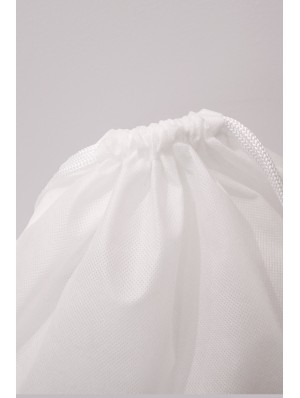 Non-woven double drawstring sack with 30x30 cm print area 40x50 cm.
