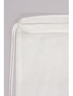 Mochila de no tejido con fondo redondo de 25 cm. de diámetro con cordón simple 40x54 cm.
