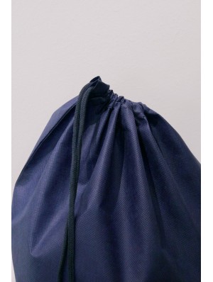 Mochila de no tejido con fondo redondo de 25 cm. de diámetro con cordón simple 40x54 cm.