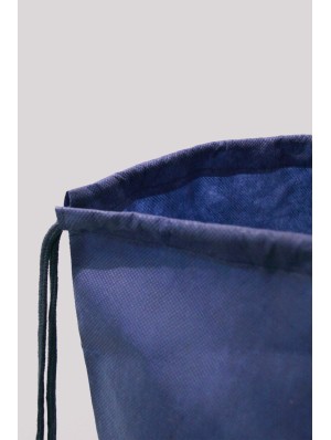 Mochila de no tejido con fondo redondo de 25 cm. de diámetro con cordón simple 40x54 cm.