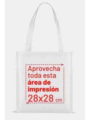 Classic non-woven bag with two long handles 38x42 cm.