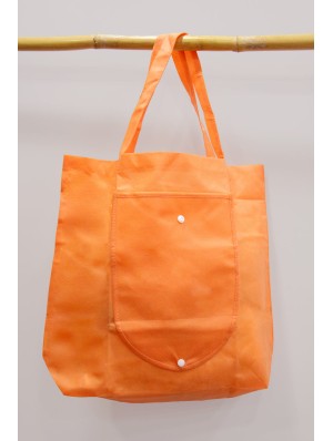 Bolsa plegable de no tejido para la compra. 45x38+10 cm.