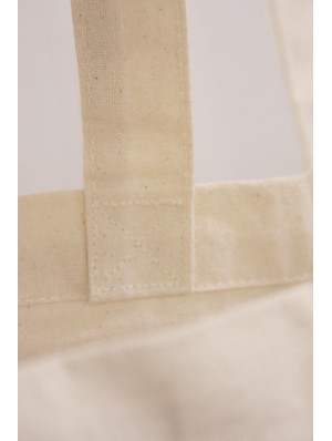 Top cotton bags with long handles and 10 cm base, 38x42 cm