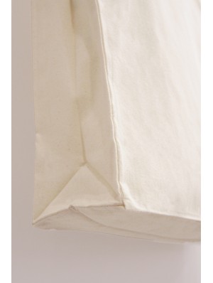 Top cotton bags with long handles and 10 cm base, 38x42 cm