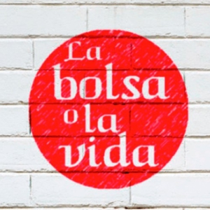 Logotipo de "La Bolsa o La Vida" empresa de bolsas de tela personalizadas al por mayor