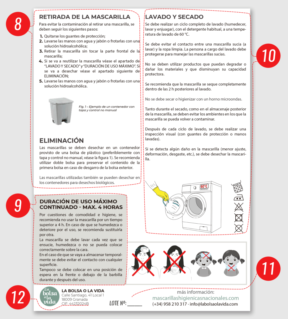 mascarillas higiénicas homologadas